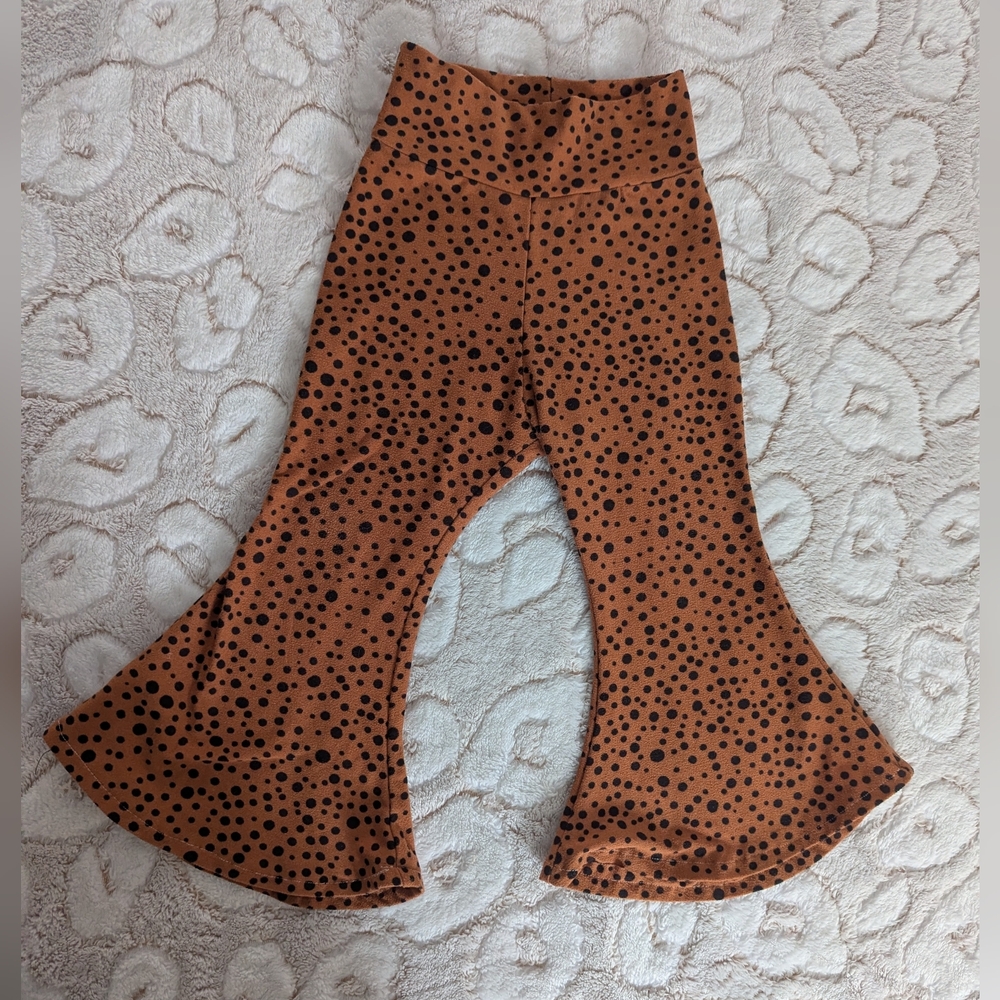 Animal Print Flared Pants